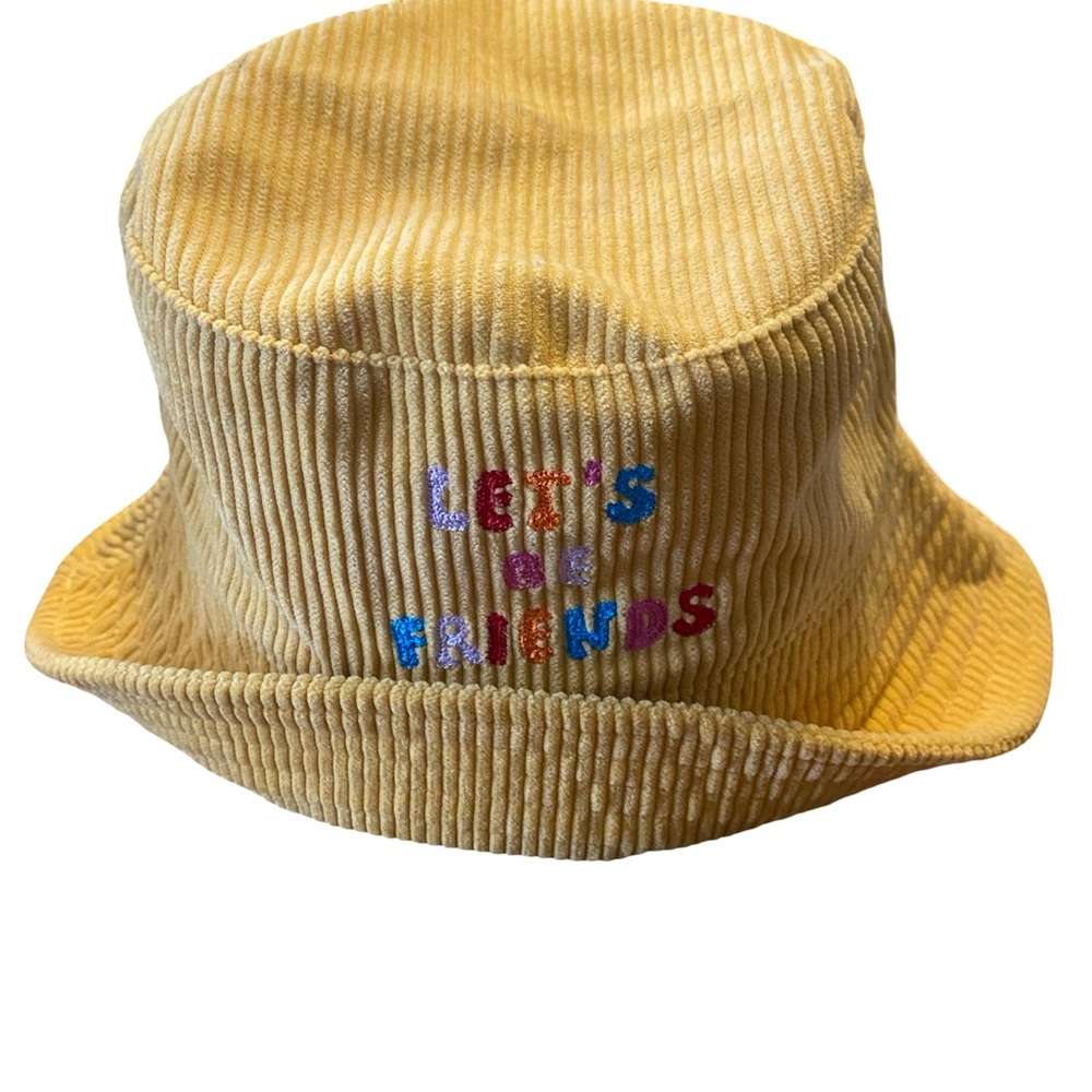 Teen size, Yellow Corduroy Bucket Hat